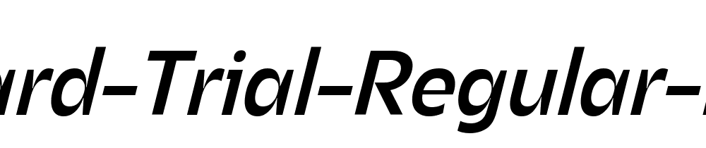 Asgard Trial Regular Italic