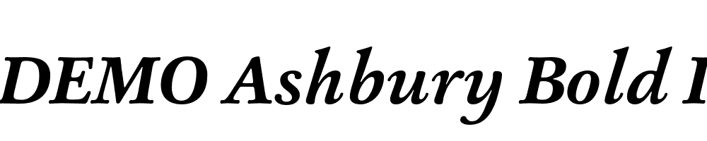 FSP DEMO Ashbury Bold Italic