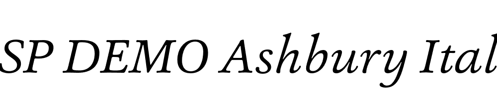 FSP DEMO Ashbury Italic