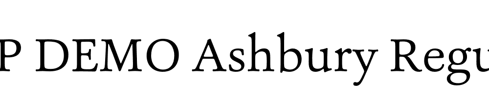 FSP DEMO Ashbury Regular