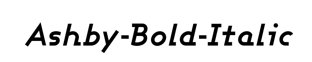 Ashby-Bold-Italic