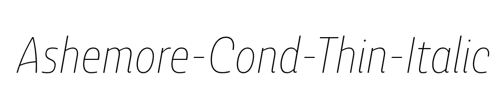 Ashemore-Cond-Thin-Italic