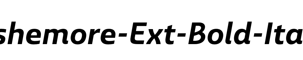 Ashemore-Ext-Bold-Italic