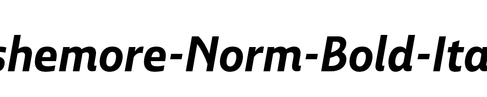 Ashemore-Norm-Bold-Italic