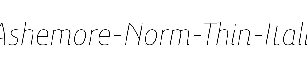 Ashemore-Norm-Thin-Italic