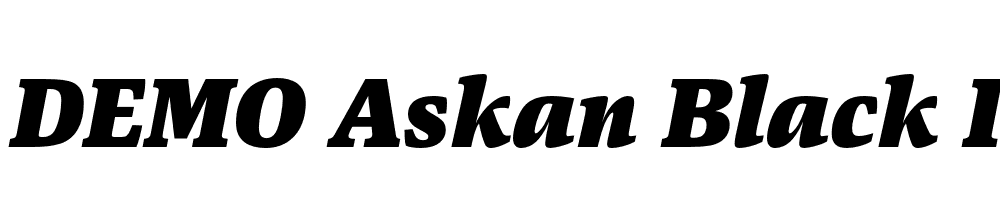 FSP DEMO Askan Black Italic