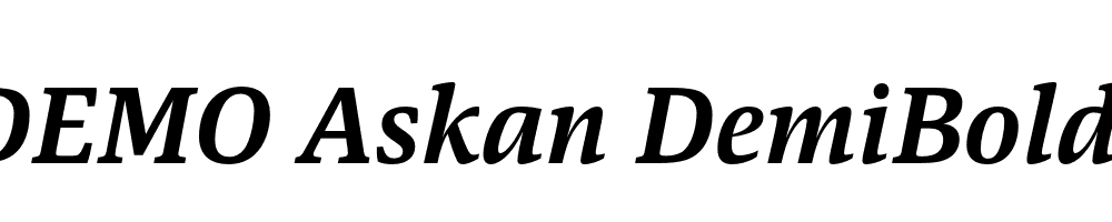 FSP DEMO Askan DemiBold Italic