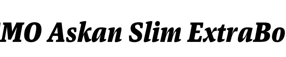 FSP DEMO Askan Slim ExtraBold Italic