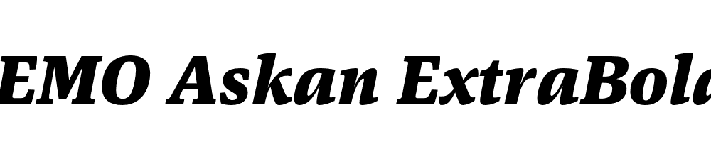 FSP DEMO Askan ExtraBold Italic