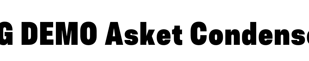  DEMO Asket Condensed ExtraBold