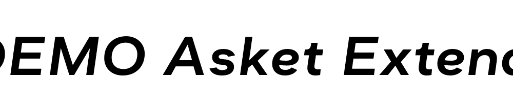  DEMO Asket Extended Medium Italic