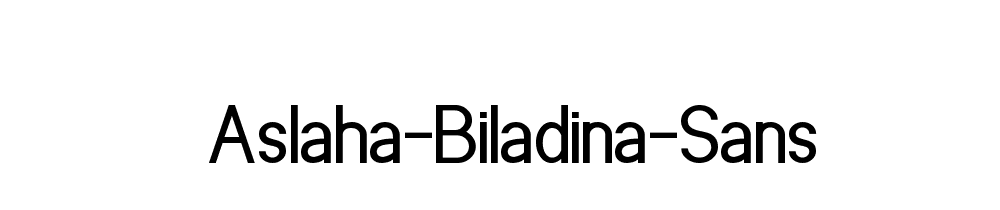 Aslaha Biladina Sans