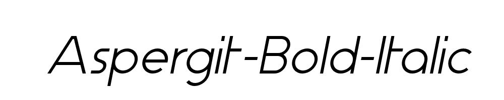 Aspergit-Bold-Italic