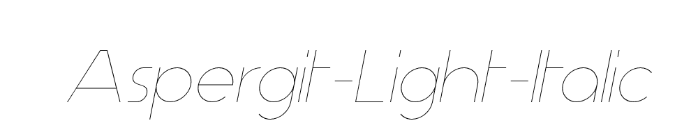 Aspergit-Light-Italic