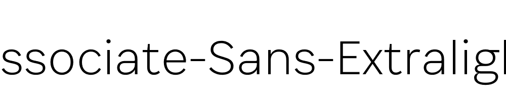 Associate-Sans-Extralight