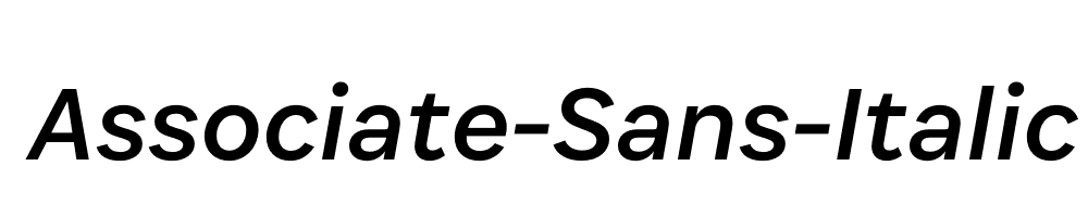 Associate-Sans-Italic