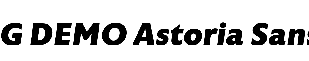  DEMO Astoria Sans ExtBd Italic