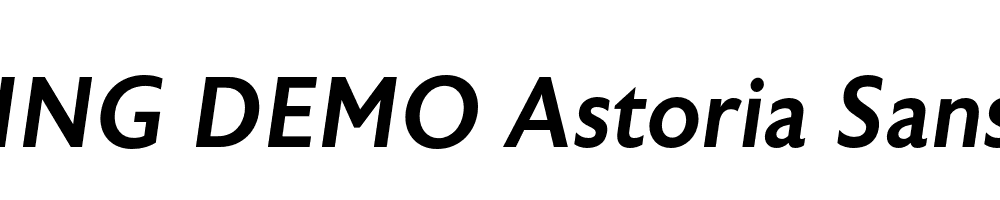  DEMO Astoria Sans Med Italic