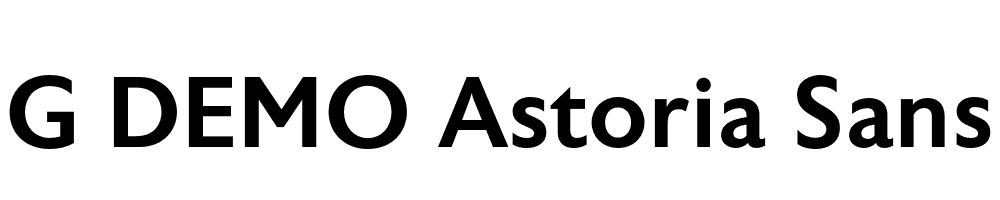  DEMO Astoria Sans Med Regular