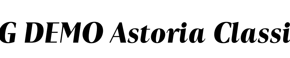  DEMO Astoria Classic Bold Italic