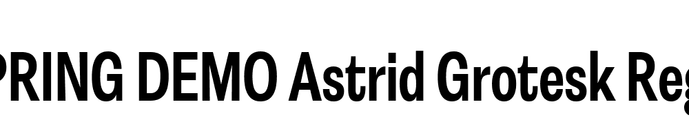  DEMO Astrid Grotesk Reg Cn Bold