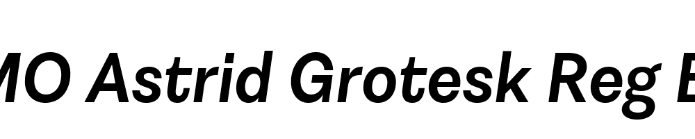 FSP DEMO Astrid Grotesk Reg Bold Italic