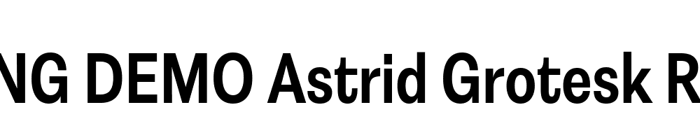  DEMO Astrid Grotesk Reg SCn Bold