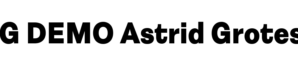  DEMO Astrid Grotesk Hv Regular