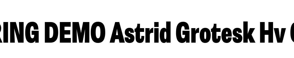  DEMO Astrid Grotesk Hv Cn Regular