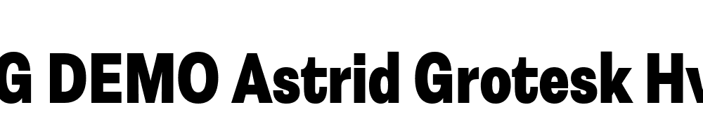  DEMO Astrid Grotesk Hv SCn Regular