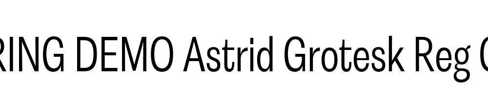  DEMO Astrid Grotesk Reg Cn Regular