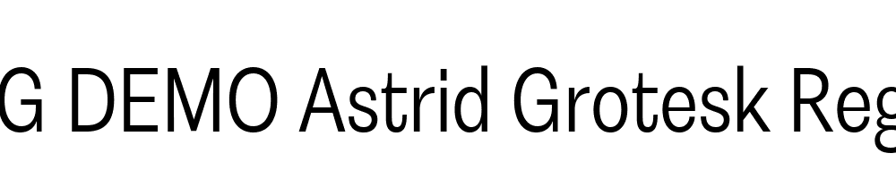  DEMO Astrid Grotesk Reg SCn Regular