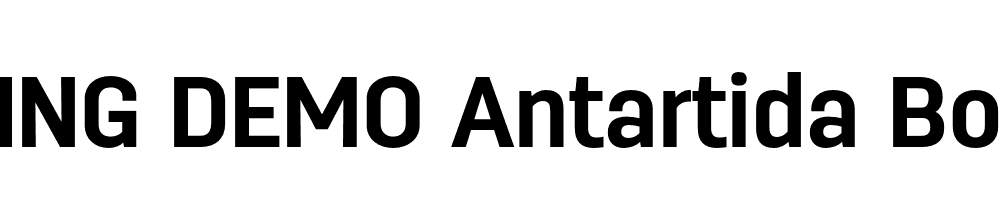  DEMO Antartida Bold Regular