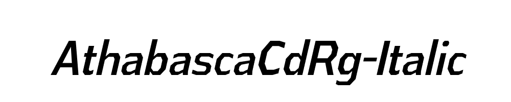 AthabascaCdRg-Italic