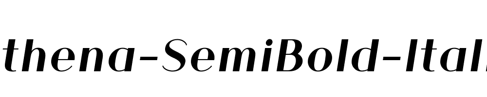 Athena-SemiBold-Italic