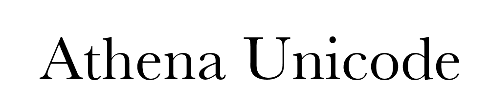 Athena Unicode