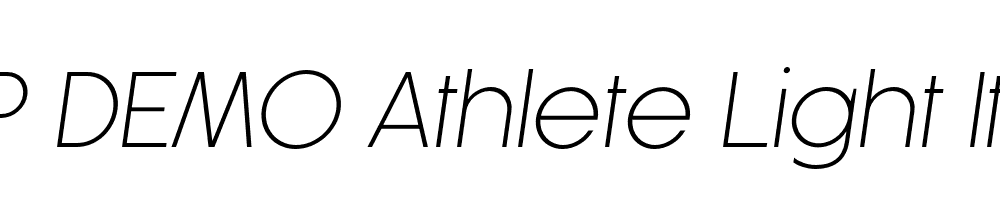 FSP DEMO Athlete Light Italic