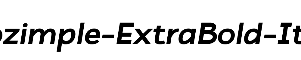 Atozimple-ExtraBold-Italic