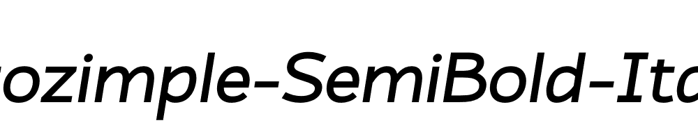 Atozimple-SemiBold-Italic