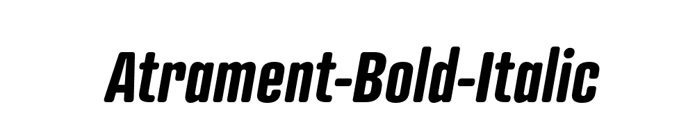 Atrament-Bold-Italic