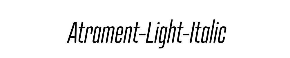 Atrament-Light-Italic