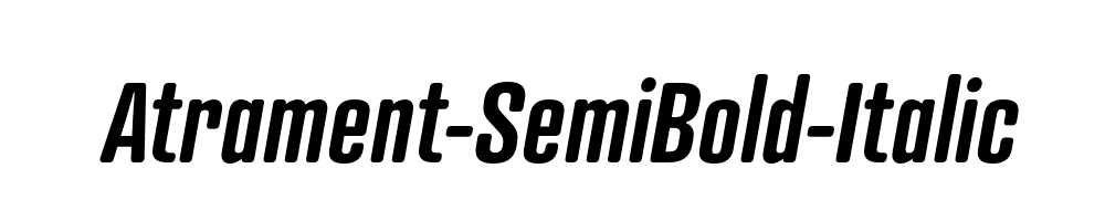 Atrament-SemiBold-Italic