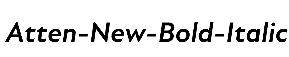 Atten-New-Bold-Italic