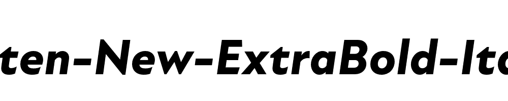 Atten-New-ExtraBold-Italic