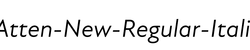 Atten-New-Regular-Italic