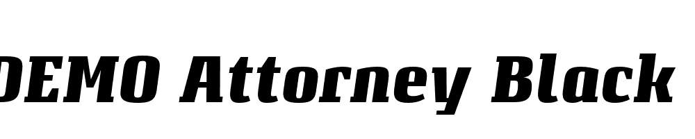 FSP DEMO Attorney Black Italic