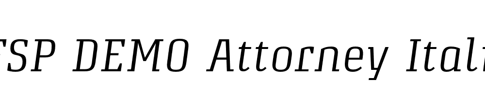 FSP DEMO Attorney Italic