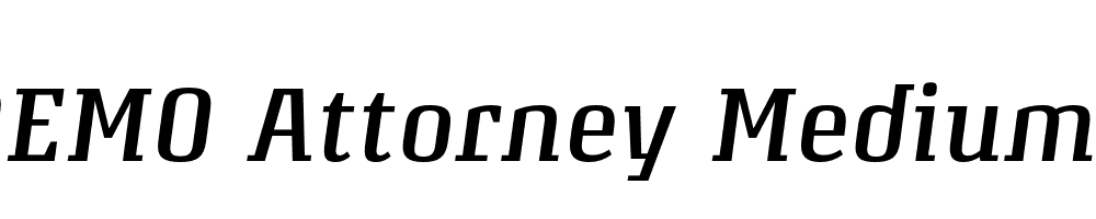 FSP DEMO Attorney Medium Italic