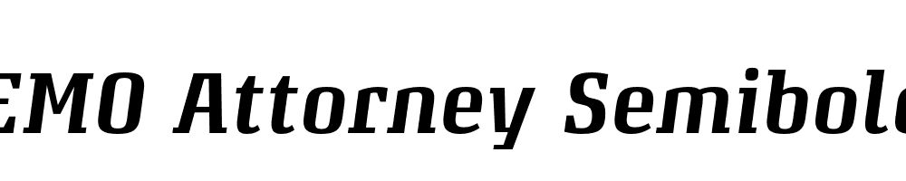 FSP DEMO Attorney Semibold Italic