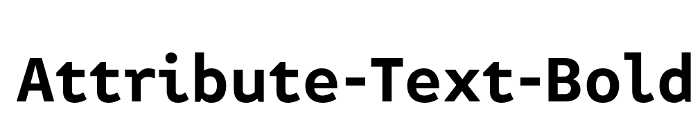 Attribute-Text-Bold